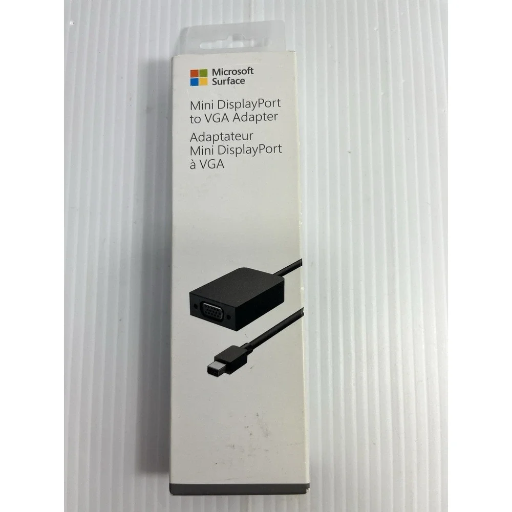 Microsoft Surface VGA Adapter, Black New Mini DisplayPort To VGA New
